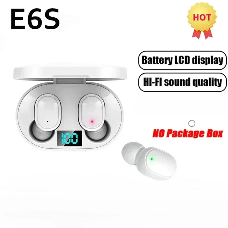 E6S Pro Wireless Earbuds – Clear Sound & Smart LED Displa