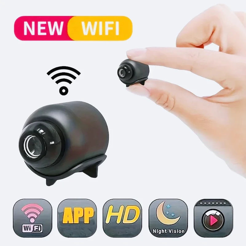 1080P HD Mini WiFi Indoor Camera with Night Vision & Two-Way Audio